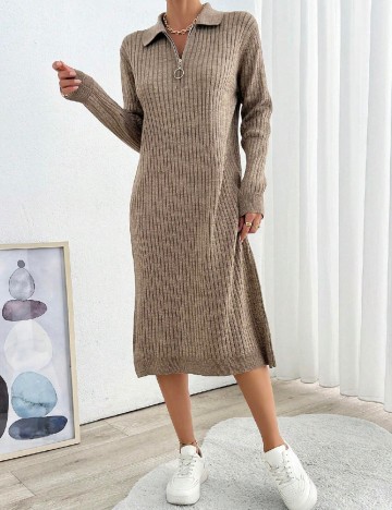 Rochie medie SHEIN, maro