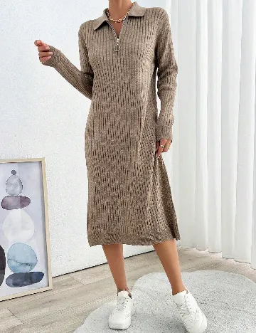 Rochie medie SHEIN, maro