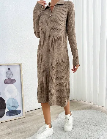 Rochie medie SHEIN, maro