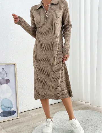 Rochie medie SHEIN, maro