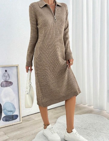 Rochie medie SHEIN, maro