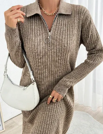 Rochie medie SHEIN, maro