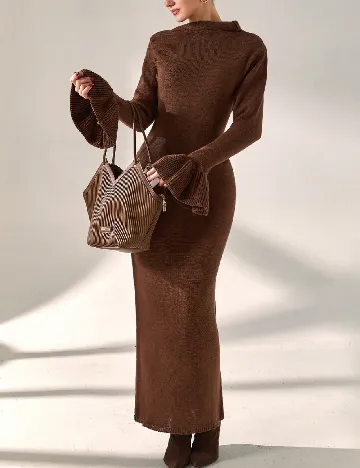 Rochie lunga SHEIN, maro