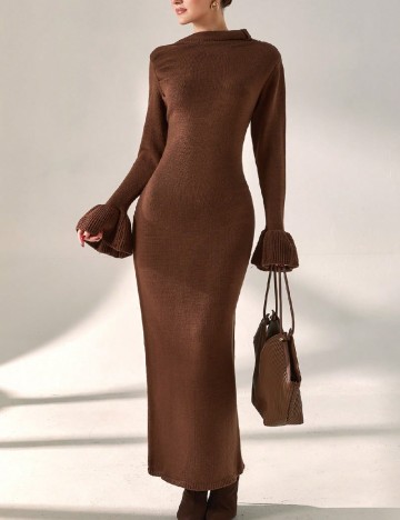 Rochie lunga SHEIN, maro