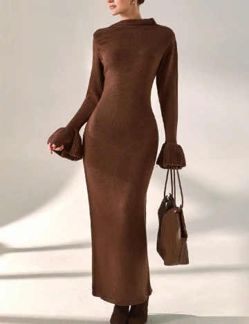 Rochie lunga SHEIN, maro