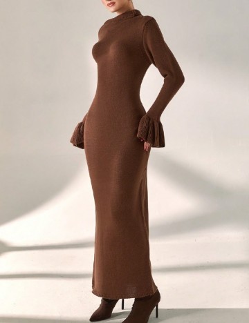 Rochie lunga SHEIN, maro