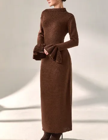 Rochie lunga SHEIN, maro