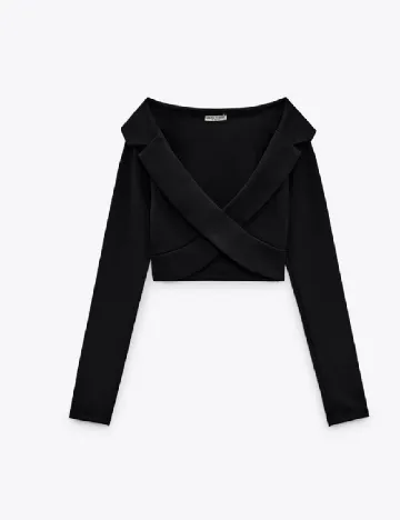 Top Zara, negru