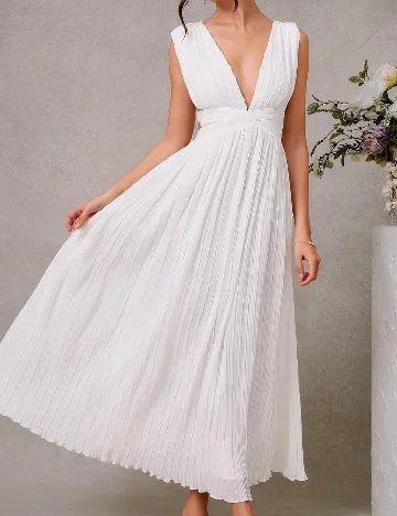 Rochie medie SHEIN, alb