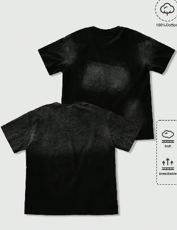 Set Tricou 2 bucati Romwe, negru