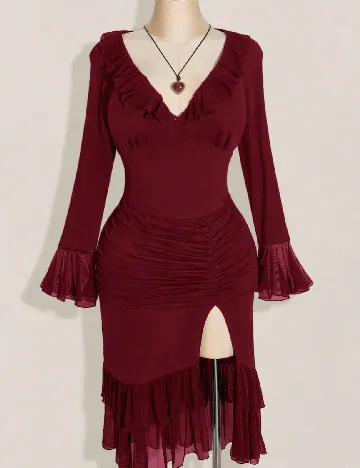 Compleu SHEIN CURVE, rosu