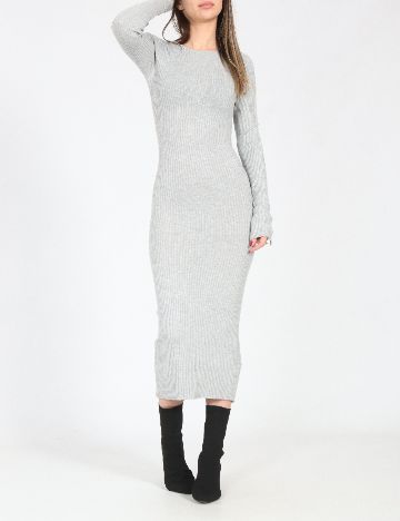 Rochie lunga Bershka, gri