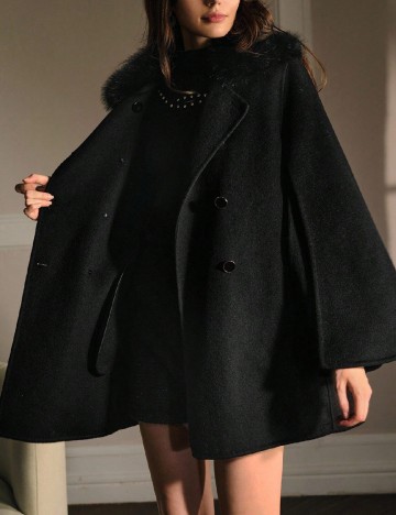 Palton MOTF, negru