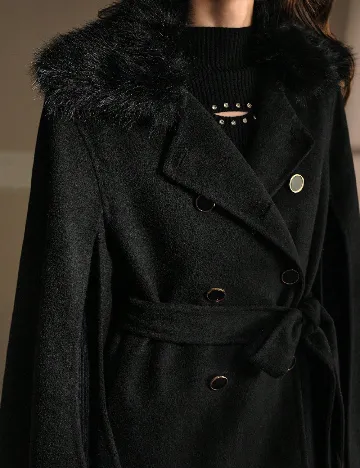 Palton MOTF, negru