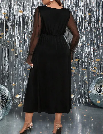 Rochie medie SHEIN CURVE, negru