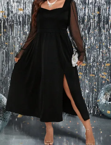 Rochie medie SHEIN CURVE, negru