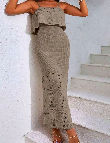 Rochie lunga SHEIN, maro