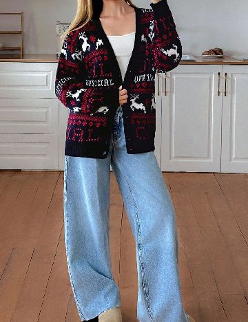 Cardigan SHEIN, bleumarin