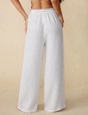 Pantaloni SHEIN, alb