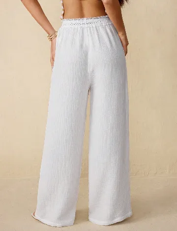 Pantaloni SHEIN, alb