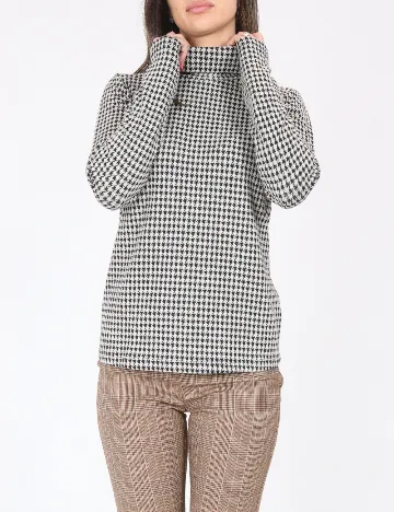 Bluza Zara, alb/negru