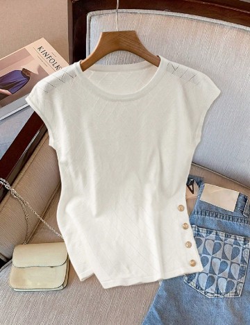 Bluza SHEIN CURVE, alb