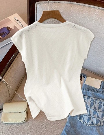 Bluza SHEIN CURVE, alb