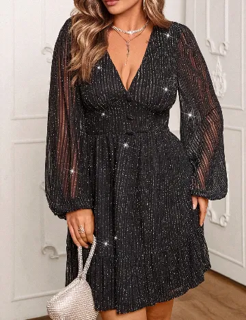 Rochie scurta SHEIN CURVE, negru