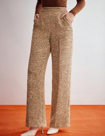 Pantaloni MOTF, maro deschis