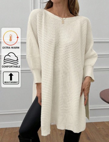 Bluza Oversize SHEIN, alb