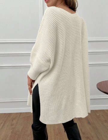 Bluza Oversize SHEIN, alb