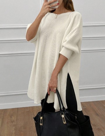 Bluza Oversize SHEIN, alb