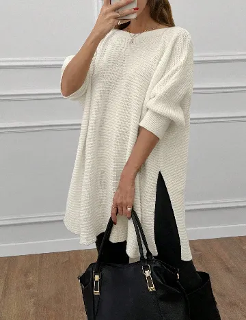 Bluza Oversize SHEIN, alb