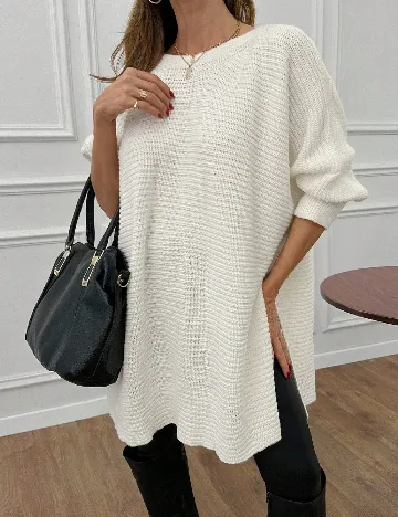 Bluza Oversize SHEIN, alb