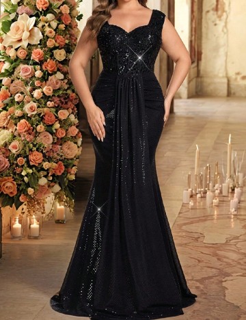 Rochie lunga SHEIN CURVE, negru