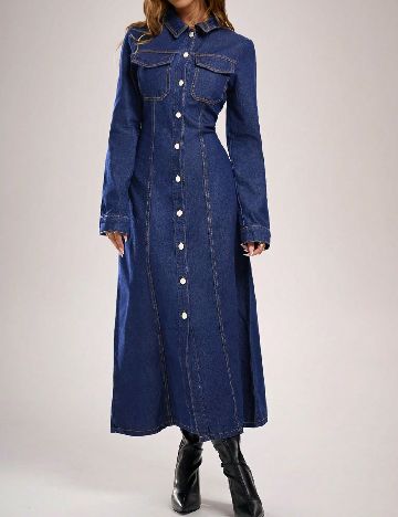 Rochie lunga SHEIN, bleumarin