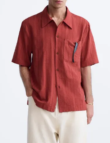 Camasa Zara, caramiziu