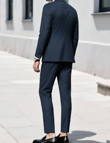 Costum SHEIN Plus Size Men, bleumarin