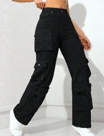 Pantaloni SHEIN, negru