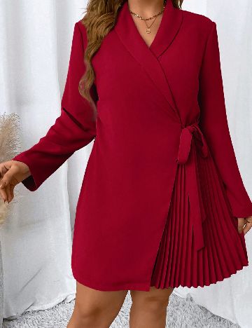 Rochie scurta SHEIN CURVE, rosu