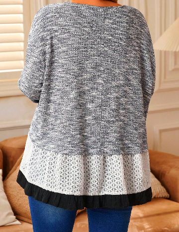 Bluza SHEIN CURVE, bleumarin