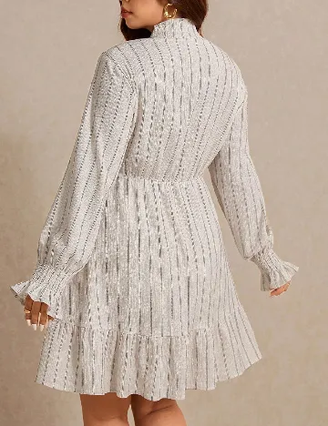 Rochie scurta SHEIN CURVE, ecru