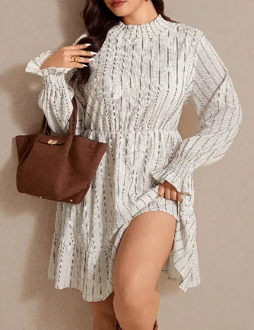 Rochie scurta SHEIN CURVE, ecru