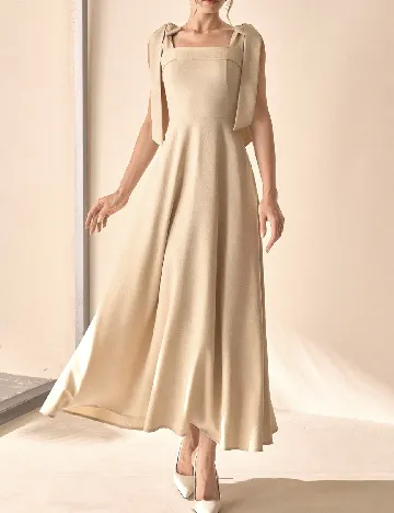 Rochie lunga SHEIN, crem