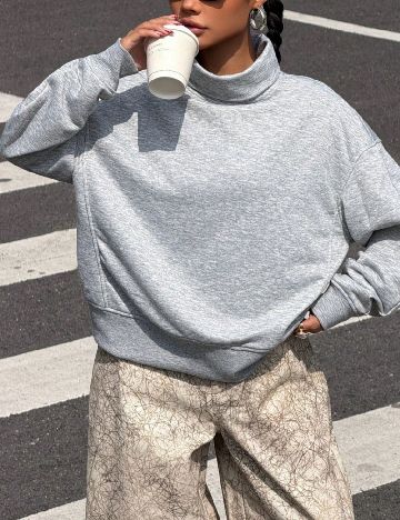 Bluza Oversize SHEIN, gri