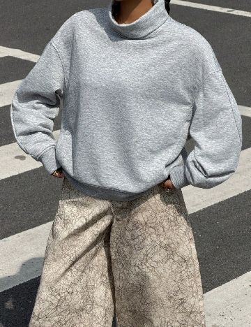 Bluza Oversize SHEIN, gri