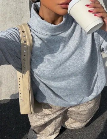 Bluza Oversize SHEIN, gri