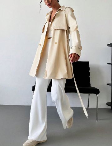 Trench SHEIN, crem