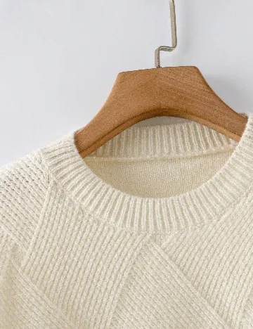 Pulover SHEIN, ecru