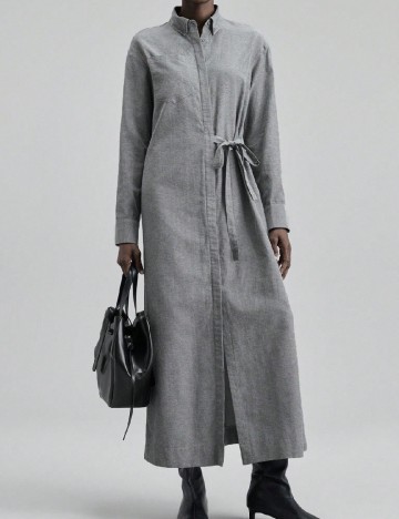 Rochie lunga Ontre, gri